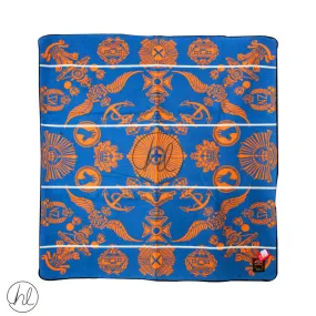 ARANDA BLANKET (VICTORIA) (DESIGN 05) (BLUE/ORANGE) (155X165)