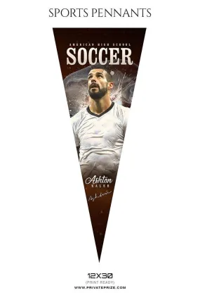 Ashton Kaleb - Sports Soccer Pennants Photography Templates