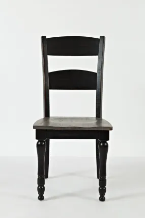 Bidri 2 Vintage Black Dining Chairs