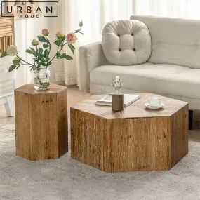 CARI Rustic Solid Wood Coffee Table