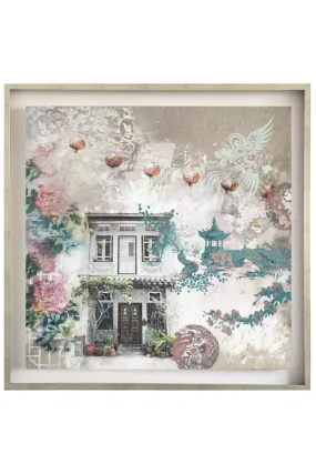 Chinoiserie My Love Canvas Print (94x94 cm)