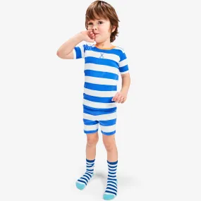 Clearance kids organic pj short in bold stripe