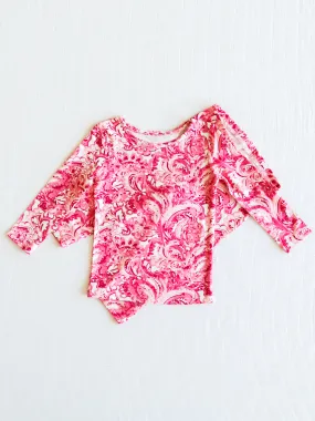 Cloud Fitted Pajamas - Pink Paisley