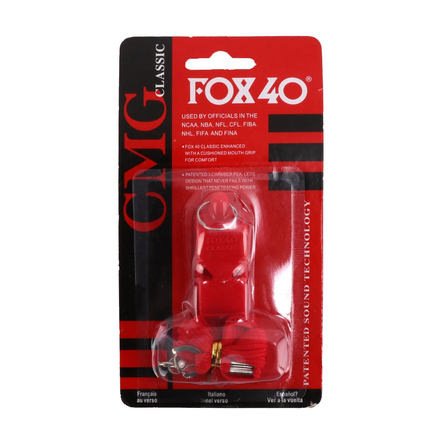 Fox 40 Cmg Whistle W/Lanyard