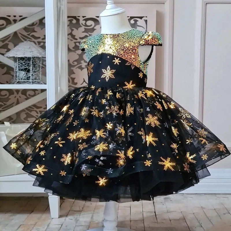 Girls Dress Elegant New Year Princess Children Party Dress Wedding Gown Kids Dresses for Girls Birthday Party Dress Vestido Wear