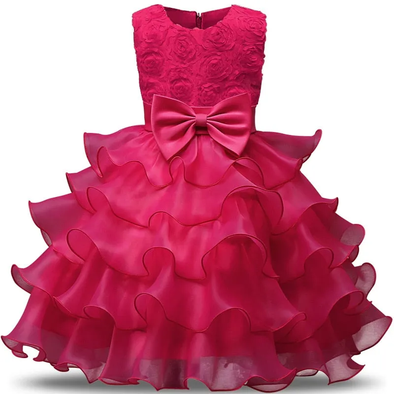 Girls Dress Elegant New Year Princess Children Party Dress Wedding Gown Kids Dresses for Girls Birthday Party Dress Vestido Wear