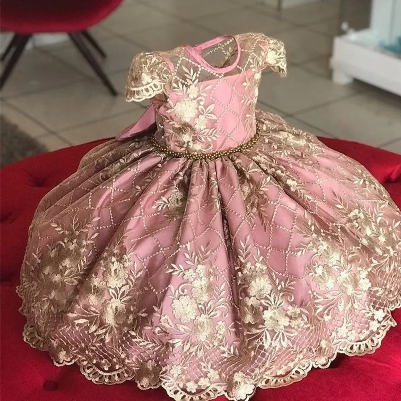 Girls Dress Elegant New Year Princess Children Party Dress Wedding Gown Kids Dresses for Girls Birthday Party Dress Vestido Wear