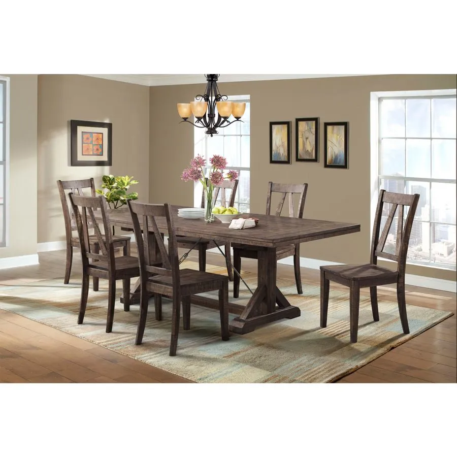 Halkarni Walnut Wood Rectangle Dining Table