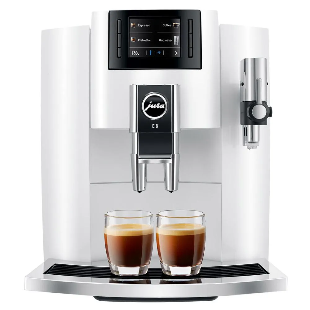 Jura E8 Automatic Espresso Machine with P.E.P. - Factory Refurbished