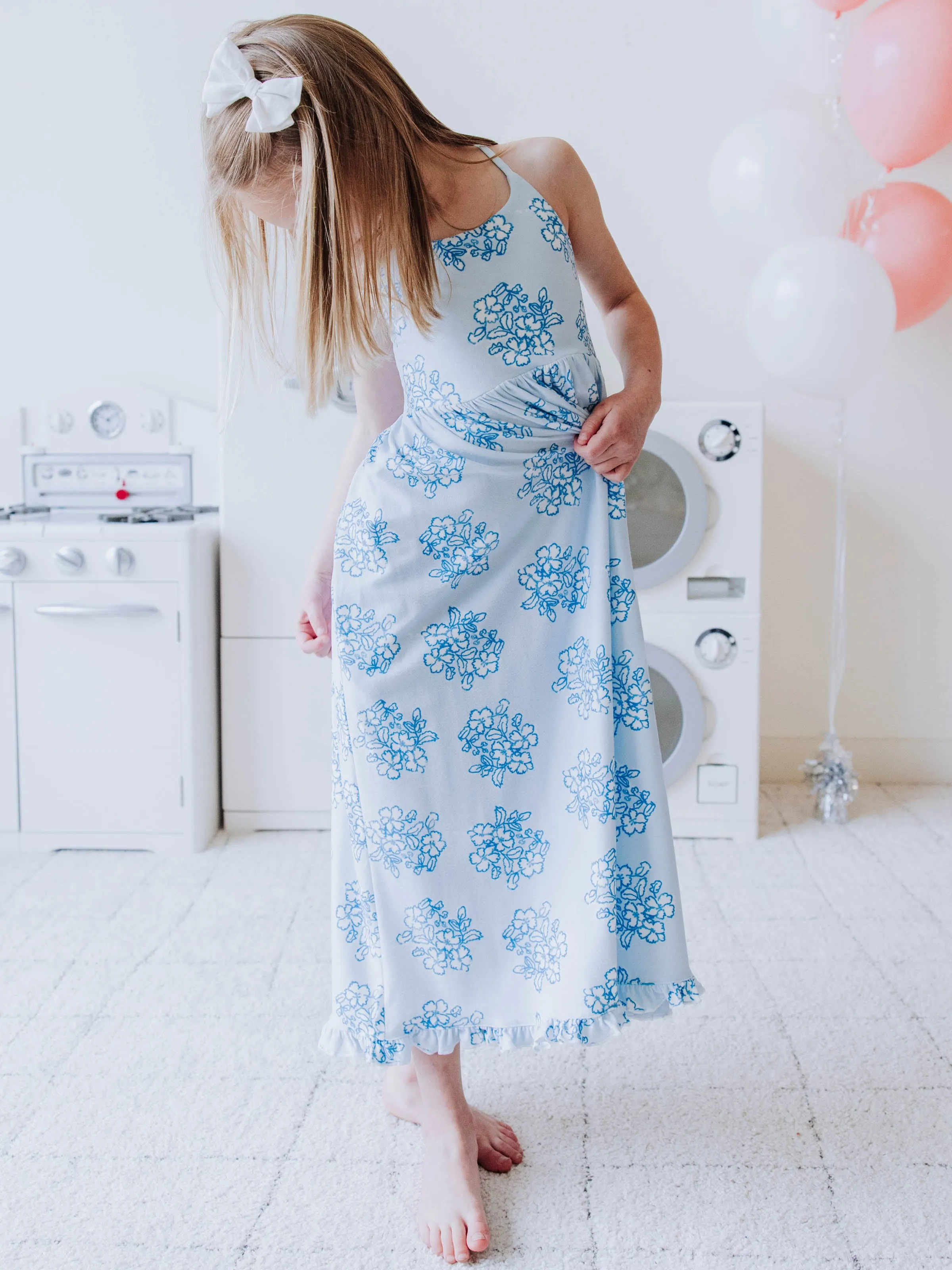 Maxi Play Dress - Flourishing Blues