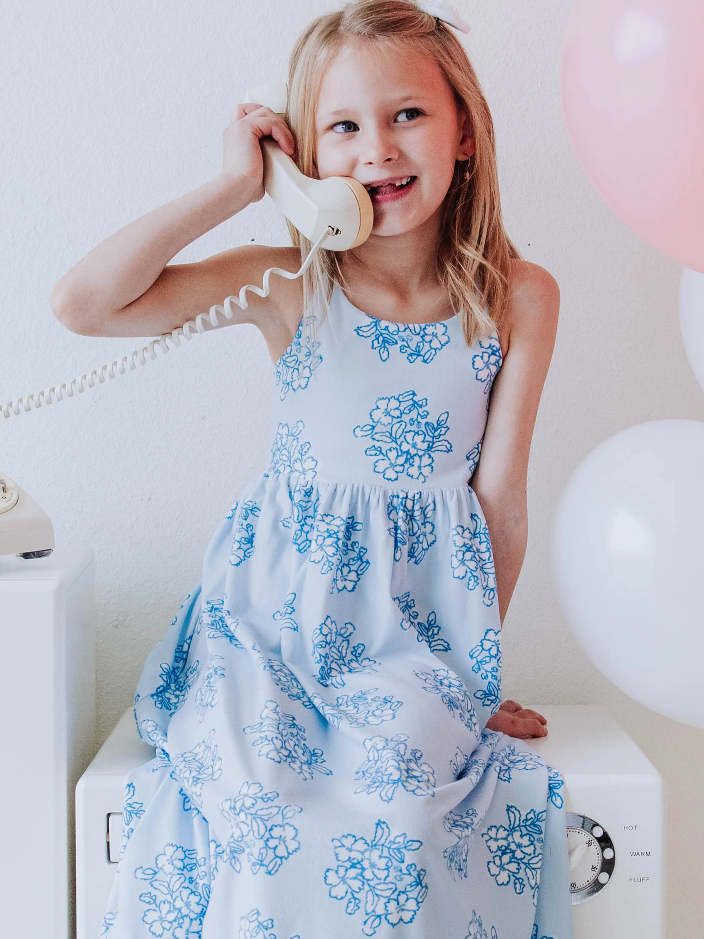 Maxi Play Dress - Flourishing Blues