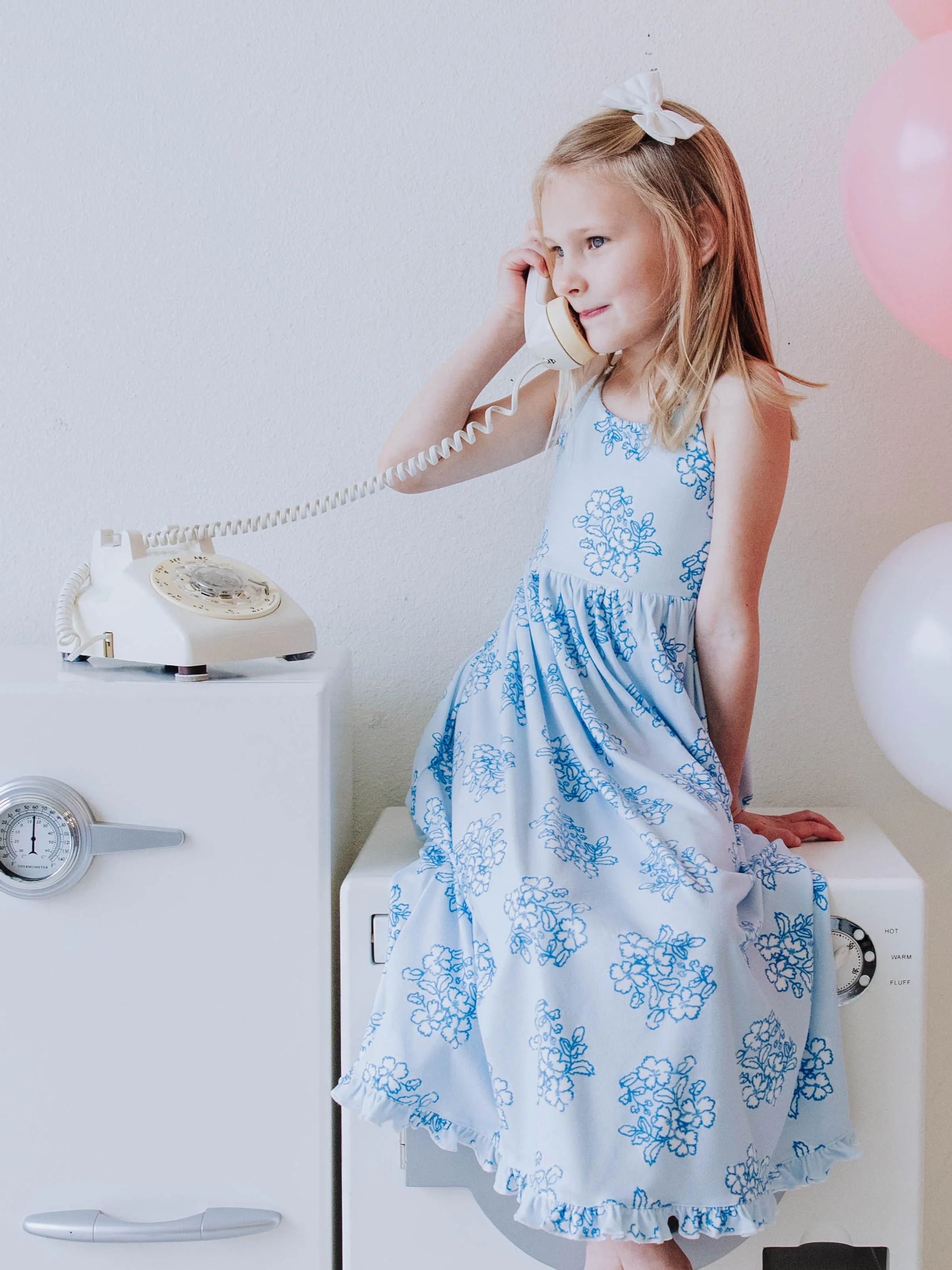 Maxi Play Dress - Flourishing Blues