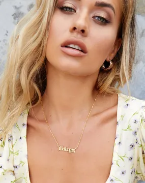 Necklace in “Baby Girl” Gold