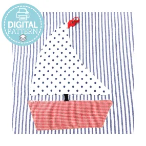 Sailboat Appliqué Pattern - Digital Download