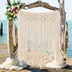 Scandinavian Chic Wedding Tassel Tapestry