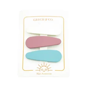 Snap Clips - Dove White   Mauve Rose   Sky Blue | Set of 3